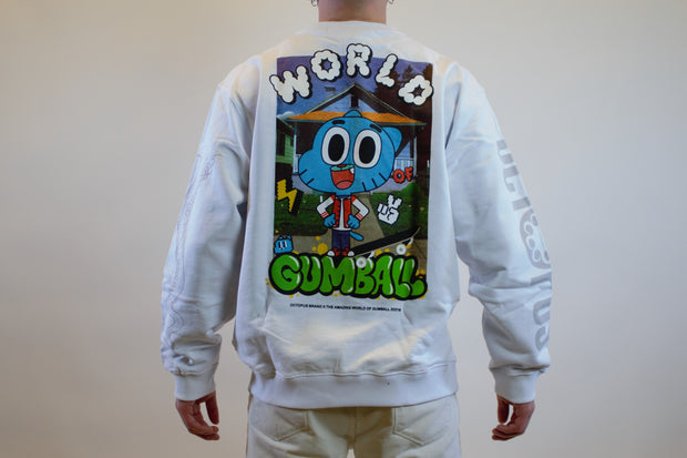 GUMBALL WORLD CREWNECK WHITE