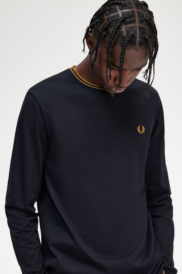 T-Shirt Fred Perry LS Twin Tipped