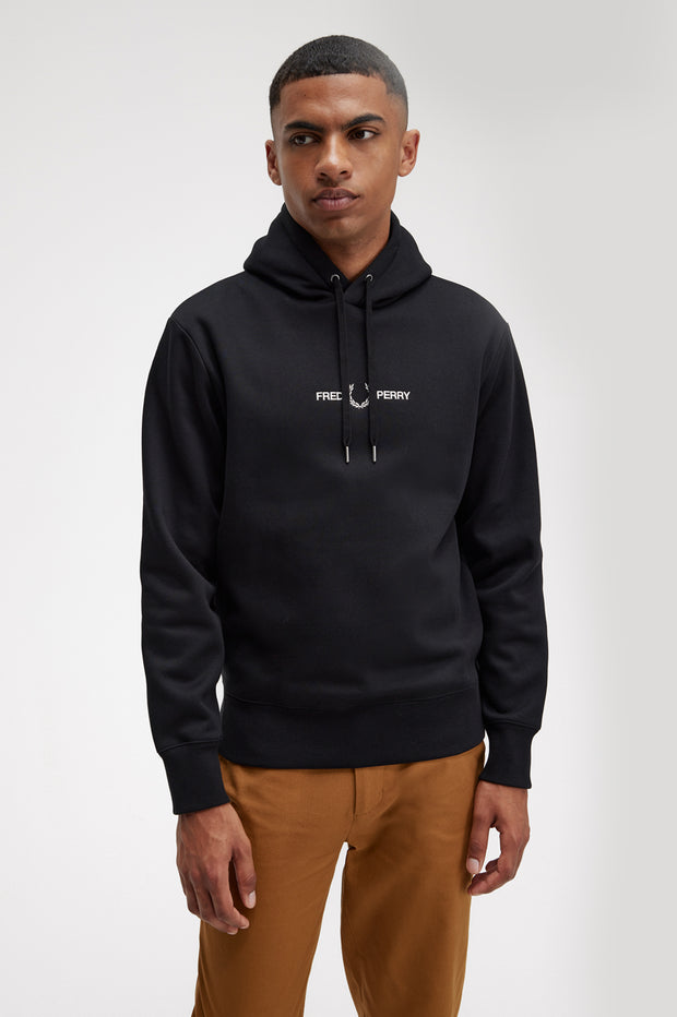 Felpa Fred Perry Embroidered Hooded Sweatshirt