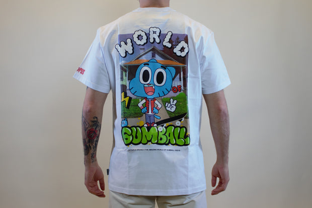 GUMBALL WORLD TEE WHITE