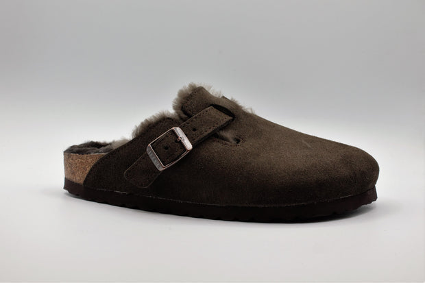 Birkenstock Boston Shearling Mocca slippers