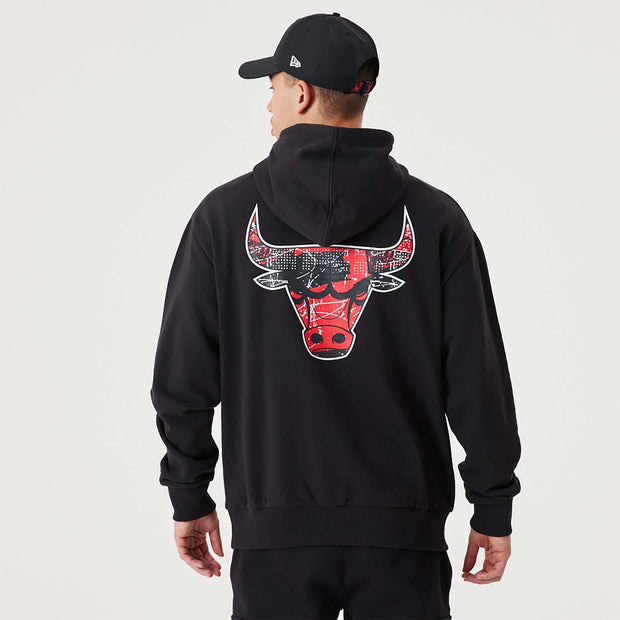 Felpa New Era Infill Team Logo Hoody Chicago Bulls