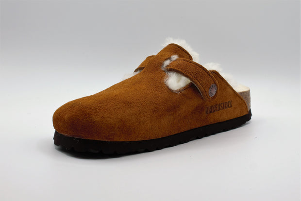 Birkenstock Boston Shearling Mink slippers